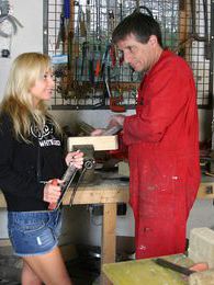 FreshPornPics presents: Blonde teenage beauty fucking her old and horny handyman