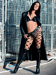 FreshPornPics presents: Lollybadcock Has a Horny Photoshoot With Dildos Outdoors