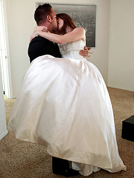 FreshPornPics presents: Bride with big fake tits Veronica Vain gets her trimmed pussy nailed deep
