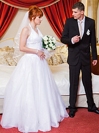 FreshPornPics presents: Redhead Czech bride Lucy Bell getting double fucked on her wedding day